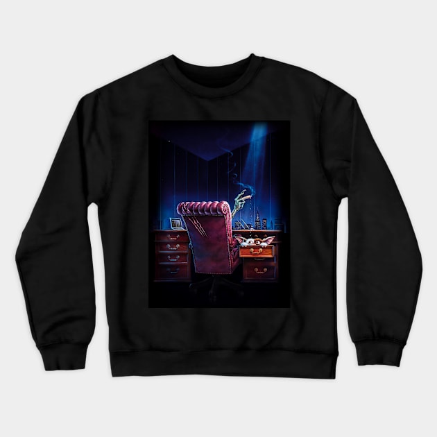 Gremlins 2 Full Textless Poster Crewneck Sweatshirt by Edumj